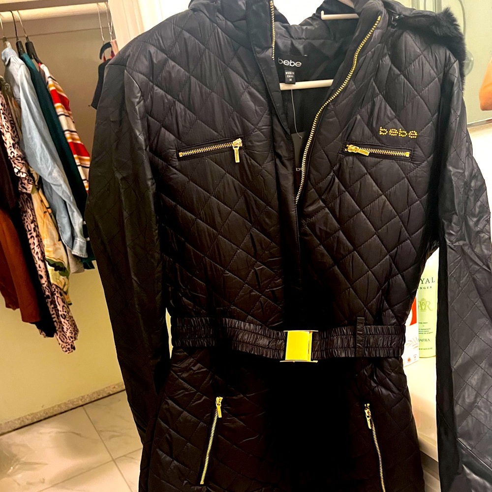 Bebe Black coat size medium